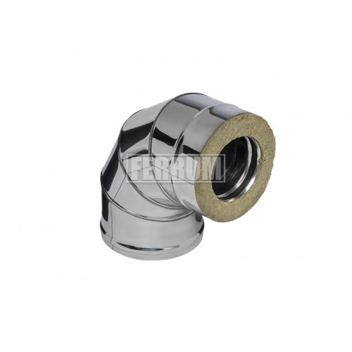 Сэндвич-колено 90° (304/0,8мм + нерж.+ ceramics) Ф150х210