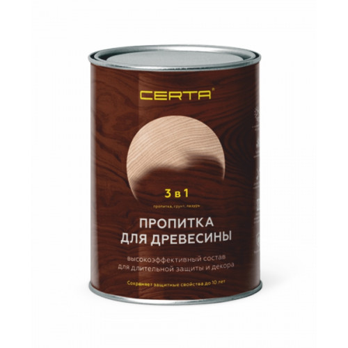 Пропитка для древесины 3в1 CERTA Бесцветная 0,9л