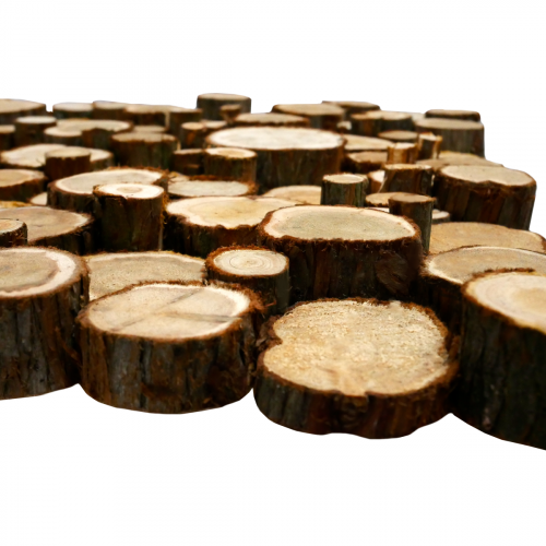 Панно из спилов можжевельника 1000х500 мм 3Д