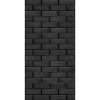 Плита ДЕКОР №1009 (1200х600х9) Черный кирпич Вертикаль