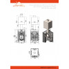 Печь для бани ASTON «Шторм 16» (ДТ-4) б/в с баком на трубе 50л Ø120 (AISI 439) «ШТОРМ»