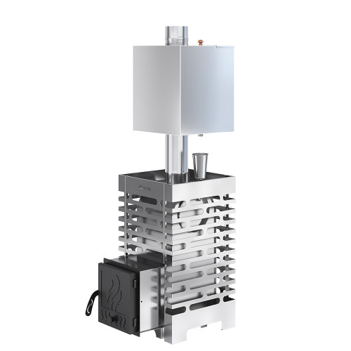 Печь для бани ASTON 16 INOX с баком на трубе 50л Ø115 (AISI 439)