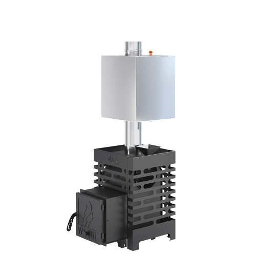 Печь для бани ASTON 12 с баком на трубе 50л Ø115 (AISI 439)