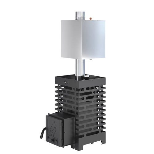 Печь для бани ASTON 16 с баком на трубе 50л Ø115 (AISI 439)