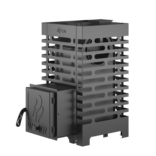 Печь для бани ASTON 16 с баком на трубе 50л Ø115 (AISI 439)