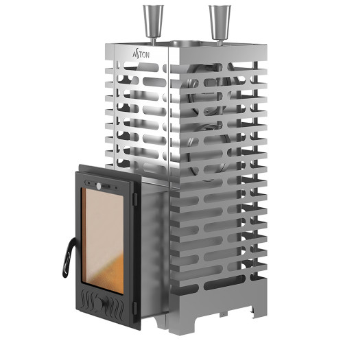 Печь для бани ASTON 24 INOX (310М) диаметр дымохода: 115 мм