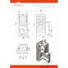 Печь для бани ASTON 24 INOX (310М) диаметр дымохода: 115 мм