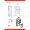 Печь для бани ASTON 24 INOX (310М) Long диаметр дымохода: 115 мм