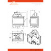 Каминная топка ASTON 700 R диаметр дымохода: 150 мм
