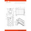 Печь отопительная ASTON Lesnaya 300 диаметр дымохода: 115 мм