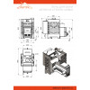 Печь для бани ASTON 12 стекло АКВА  диаметр дымохода: 115 мм