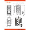 Печь для бани ASTON 20 стекло АКВА  диаметр дымохода: 115 мм