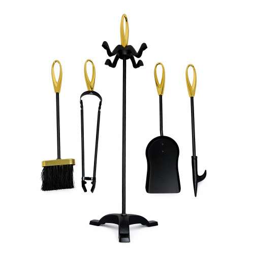 Набор каминный EVEREST K20-PB латунь/черный (19*19*61см)