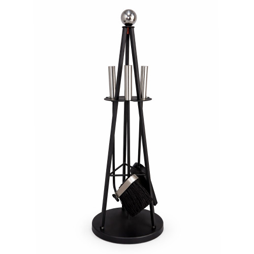 Набор каминный EVEREST K174-XB никель/ черный (20*66см)