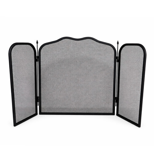 Экран каминный EVEREST FS48-B черный (57*108см)