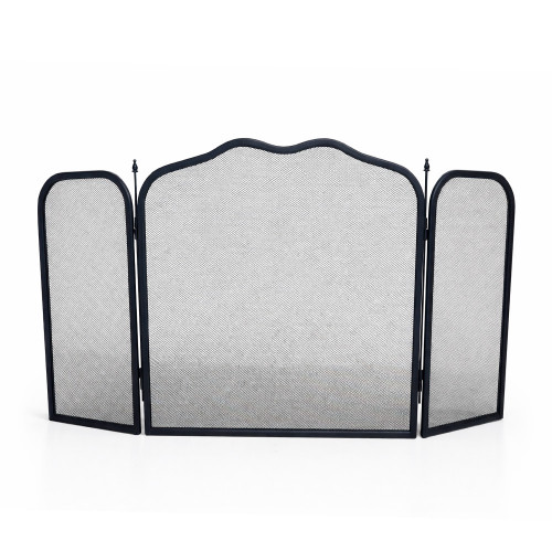 Экран каминный EVEREST FS48-B черный (57*108см)