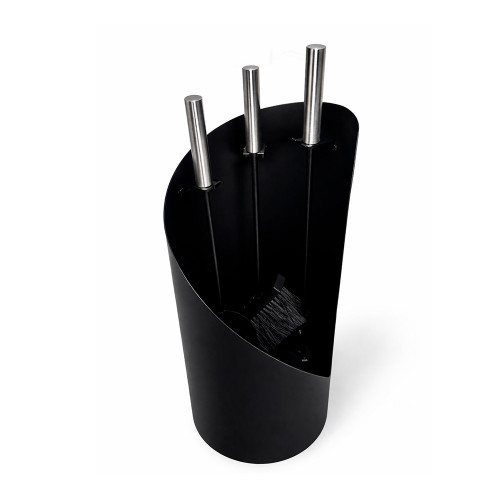 Набор каминный EVEREST K211-XB никель/ черный (20*56см)