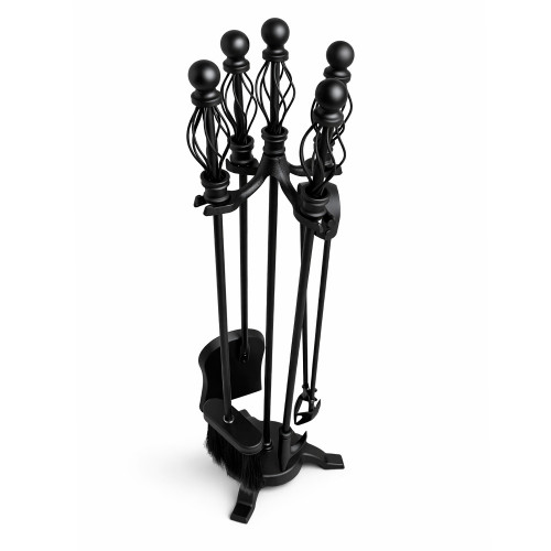 Набор каминный EVEREST K23-B черный (21*21*66см)