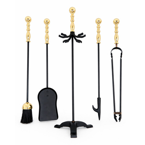 Набор каминный EVEREST K53-PB латунь/черный (19*19*62см)