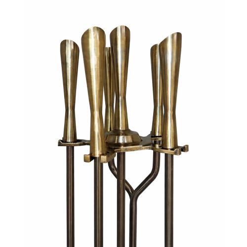 Набор каминный EVEREST K3-А  античная латунь (24*24*83см)