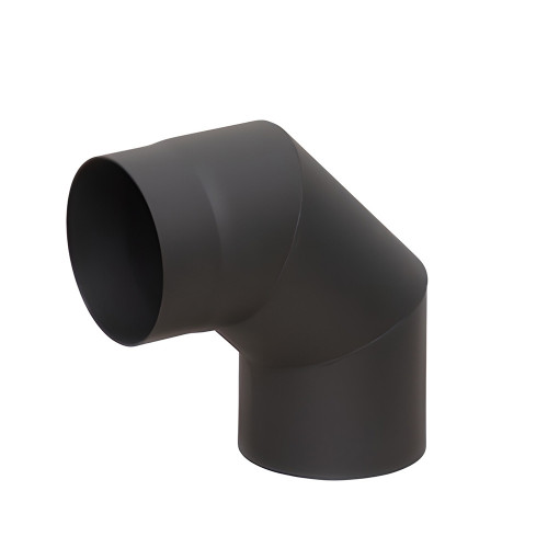 Отвод LAVA (конструкционная сталь 2мм, черный) 90* диаметр дымохода: 120 мм