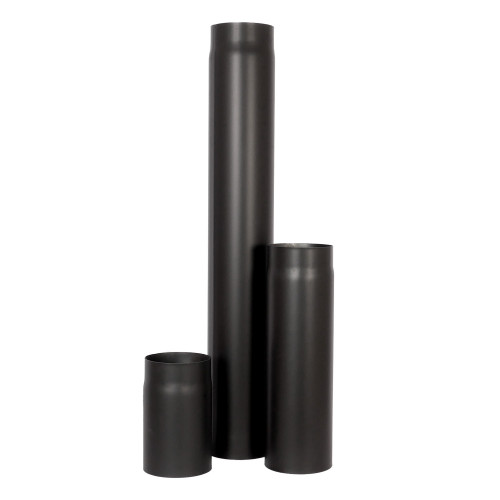 Труба LAVA (конструкционная сталь 2мм, черный) 250 мм, диаметр дымохода: 150 мм