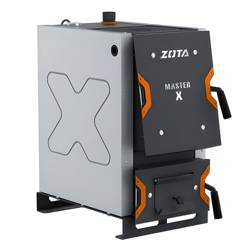 ZOTA MASTER-X 20 (без плиты) Котел твердотопливный 20кВт диаметр дымохода: 120 мм