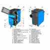 ZOTA ТОПОЛЬ-М 30 Котел твердотопливный 30 кВт диаметр дымохода: 150 мм