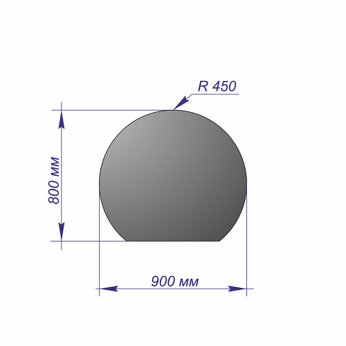 Лист напольный 900*800*1,5 R450 медь
