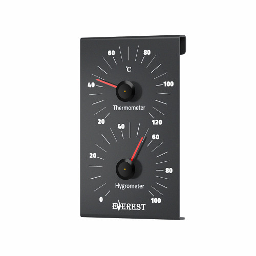 Термогигрометр EVEREST, алюминий BLACK (TG-31)