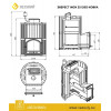 Печь для бани Эверест INOX 32 (205) Ковка (AISI 430) диаметр дымохода: 115 мм