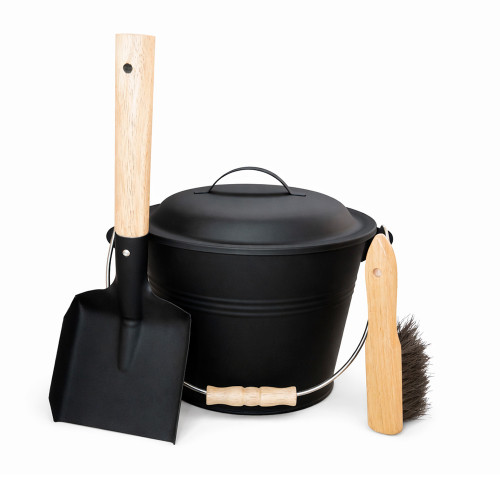 Набор каминный EVEREST LB51-B (ведро, совок, щётка) (21*17см)