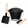 Набор каминный EVEREST LB51-B (ведро, совок, щётка) (21*17см)