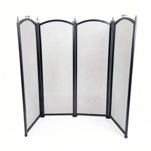 Экран каминный EVEREST FS201-B-B черный (61*96см)