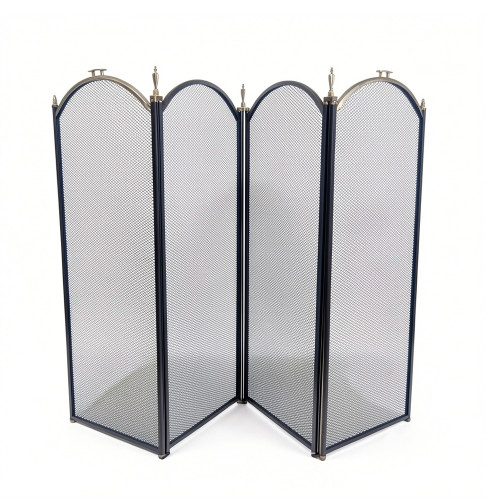 Экран каминный EVEREST FS201-AB-A античная латунь/черный (81*132см)