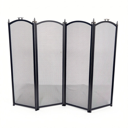 Экран каминный EVEREST FS201-B-B черный (61*96см)