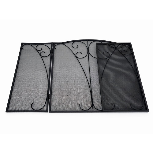 Экран каминный EVEREST FS124-B черный (79*127см)