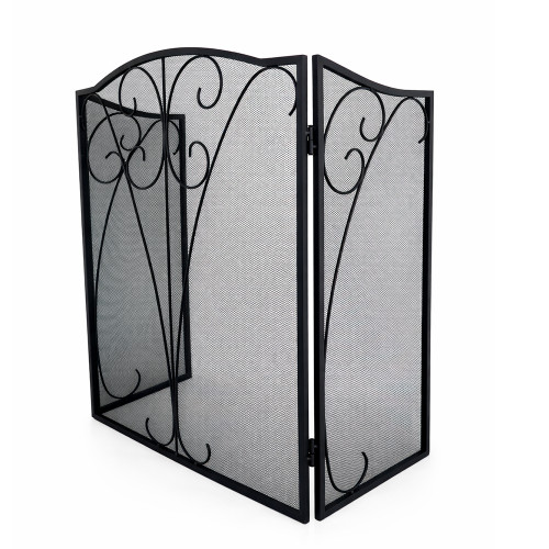 Экран каминный EVEREST FS124-B черный (79*127см)