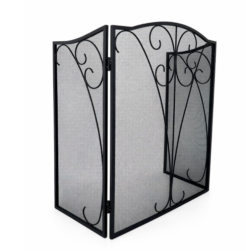 Экран каминный EVEREST FS124-B черный (79*127см)