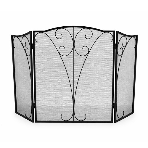 Экран каминный EVEREST FS124-B черный (79*127см)