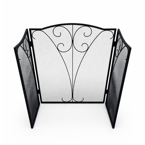 Экран каминный EVEREST FS124-B черный (79*127см)