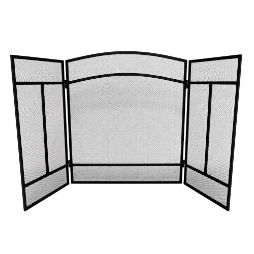 Экран каминный EVEREST FS135-B черный (71*122см)