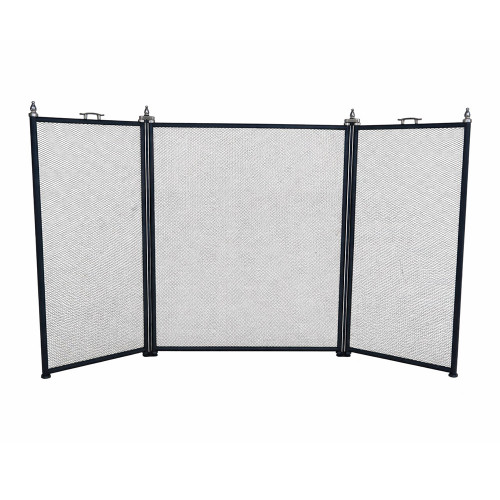 Экран каминный EVEREST FS202-B-B черный (61*96см)