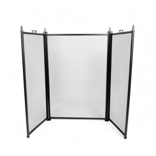 Экран каминный EVEREST FS202-B-B черный (61*96см)