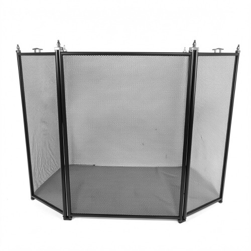 Экран каминный EVEREST FS202-B-B черный (61*96см)