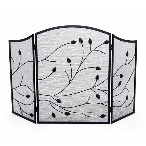 Экран каминный EVEREST FS125-B черный (74*122см)