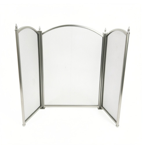 Экран каминный EVEREST FS202-B-C никель (53*85см)