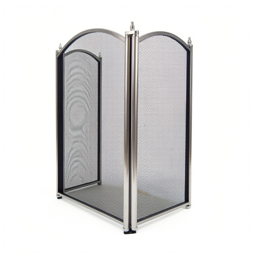 Экран каминный EVEREST FS202-B-C никель (53*85см)