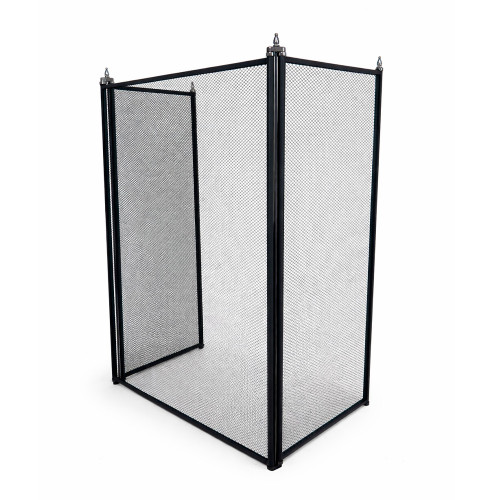 Экран каминный EVEREST FS202-B-A черный (81*132см)