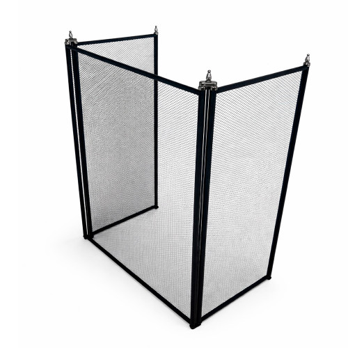 Экран каминный EVEREST FS202-B-A черный (81*132см)